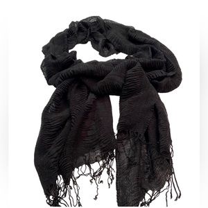 Black dress scarf
